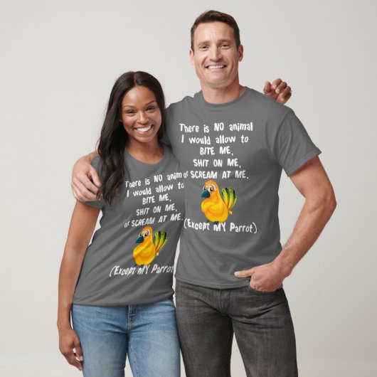 Sun Conure Parakeet Papagei bitten Schrei T-Shirt (Unisex)