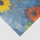 Sun Conure Parrot Ölgemälde Blumendekoupage Seidenpapier (Detail)