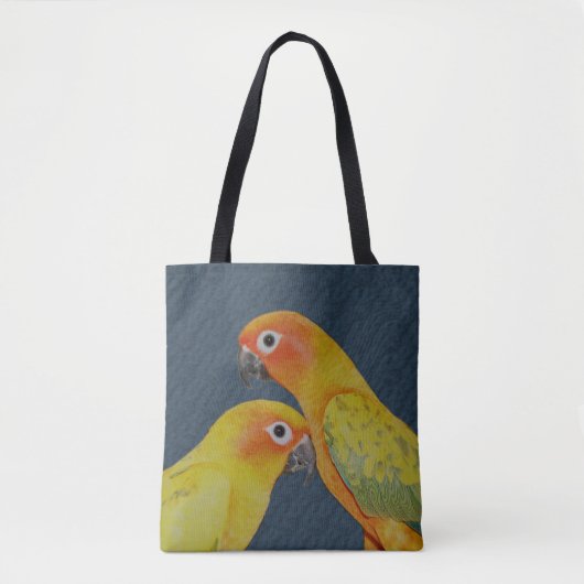 Sun Conure Parrot Pair Tasche (Vorderseite)