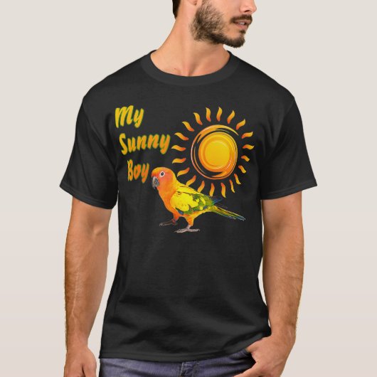 Sun Conure Parrot Sunny Sunshine Boy T-Shirt (Vorderseite)