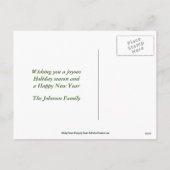 Sun Conure Parrot Weihnachtsurlaub Postkarte (Rückseite)