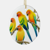 Sun Conure plappert Verzierung nach Keramik Ornament (Rechts)