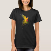 Sun Conure Schönes, disperses Flying Design T-Shirt (Vorderseite)