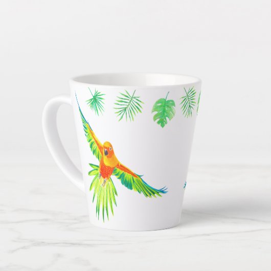 Sun Conure-Tasse Milchtasse (Linke Ecke)
