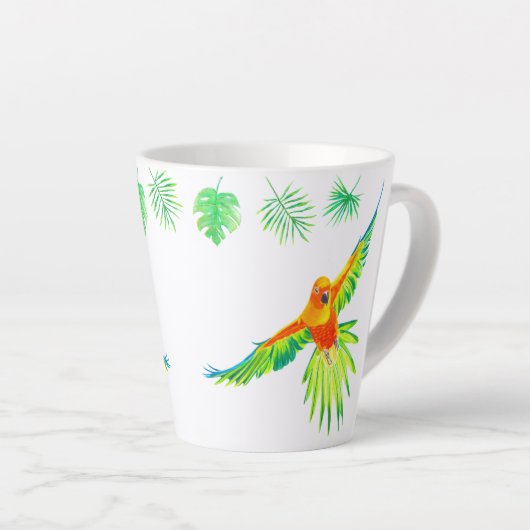 Sun Conure-Tasse Milchtasse (Rechte Ecke)