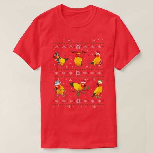 Sun Conure Ugly Christmas T-Shirt (Design vorne)