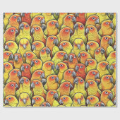 Sun Conures Geschenkpapier (Flach)