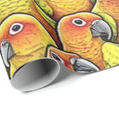 Sun Conures Geschenkpapier (Rolleneckpunkt)