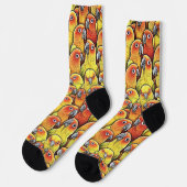 Sun Conures Socken (Linkes Detail)