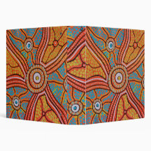 Sun Corroboree Aborigine Art Binder