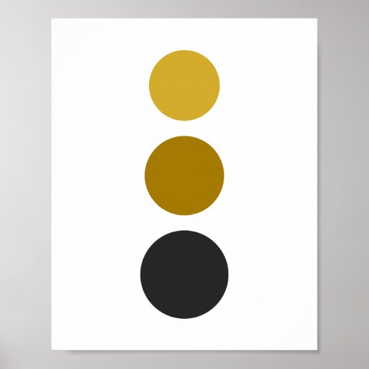 Sun Cutout Circle Art Poster (Vorne)
