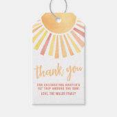 Sun danke Ihnen Geschenkanhänger (Vorderseite)