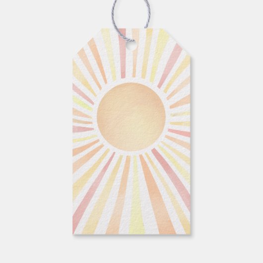 Sun danke Ihnen Geschenkanhänger (Rückseite)