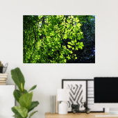 Sun Dappled Horse Kastanien Blätter Poster (Heimbüro)