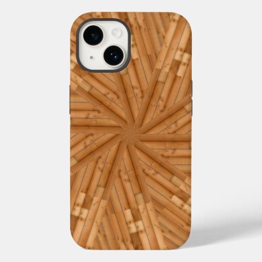 Sun Deck - Holz Sonnenbrust-Mosaik Case-Mate iPhone Hülle (Rückseite)