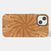 Sun Deck - Holz Sonnenbrust-Mosaik iPhone Hülle (Rückseite (Horizontal))