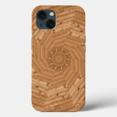 Sun Deck - Holz Swirl Mosaik Case-Mate iPhone Ca Hülle (Rückseite)