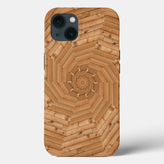 Sun Deck - Holz Swirl Mosaik Case-Mate iPhone Ca Hülle (Rückseite)