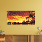 Sun Deco Sunset Fantasy Art Wrapped Canvas Leinwanddruck (Insitu (Wohnzimmer))