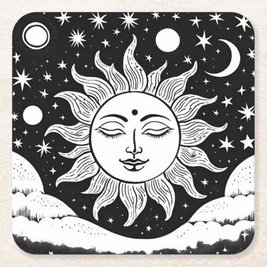 Sun Deity Paper Untersetzer (Vorderseite)