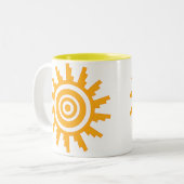 Sun Design Zweifarbige Tasse (Vorderseite Links)