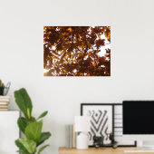 Sun Diamond auf Herbstlauben Poster (Heimbüro)