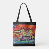 Sun Dog Tote Bag Tasche (Rückseite)