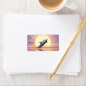 Sun Dolphin-Geschenkmarke Adressaufkleber (Insitu)