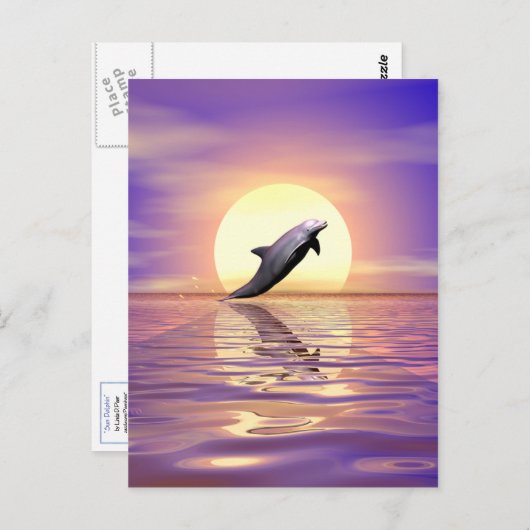 Sun Dolphin Postkarte (Vorne/Hinten)