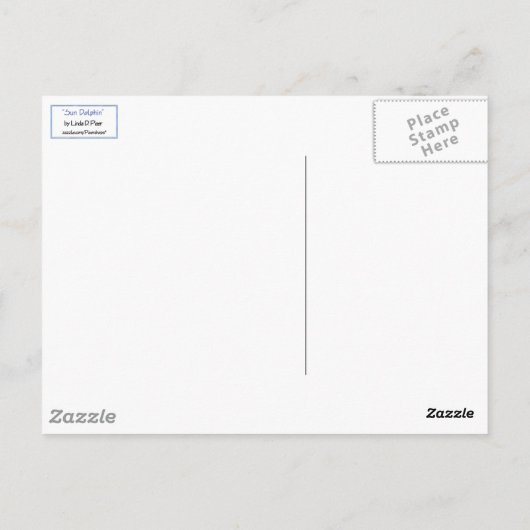 Sun Dolphin Postkarte (Rückseite)