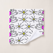 Sun Doodle Art Badhandtuch Set (Waschlappen)