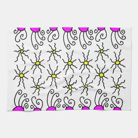 Sun Doodle Art Geschirrtuch (Horizontal)