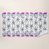 Sun Doodle Art Strandtuch (Vorderseite)