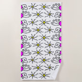 Sun Doodle Art Strandtuch (Vorderseite)