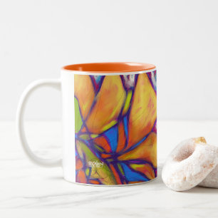"Sun-Doppeltes" zwei Ton-Tasse Zweifarbige Tasse