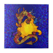 Sun-Drache Fliese (Vorderseite)