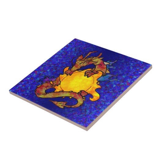 Sun-Drache Fliese (Seite)