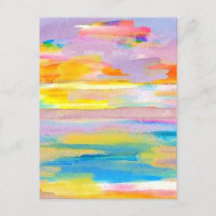 Sun Drama 2 Ocean Sea Lounge Kunst und Kultur Postkarte