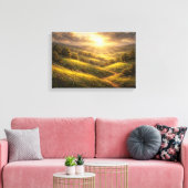 Sun-Drenched Golden Valley  Leinwanddruck (Insitu (Wohnzimmer))