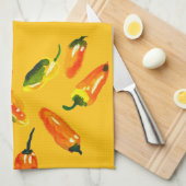 Sun-Drenched Peppers Kitchen Towels Geschirrtuch (Viertel Falte)