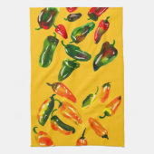 Sun-Drenched Peppers Kitchen Towels Geschirrtuch (Vertikal)