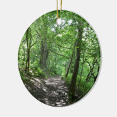 Sun durch die Bäume Keramikornament (Links)