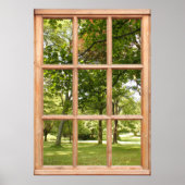 Sun durch die Treppenansicht aus einem Fenster Poster (Vorne)