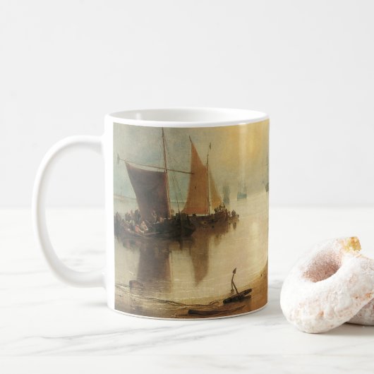 Sun durch Vapor von Joseph Turner Kaffeetasse (Mit Donut)