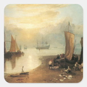 Sun durch Vapor von Joseph Turner Quadratischer Aufkleber