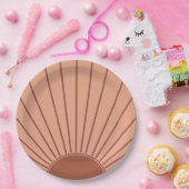 Sun Earth Tones Sonnenaufgang Braun Rost Retro Son Pappteller (Party)