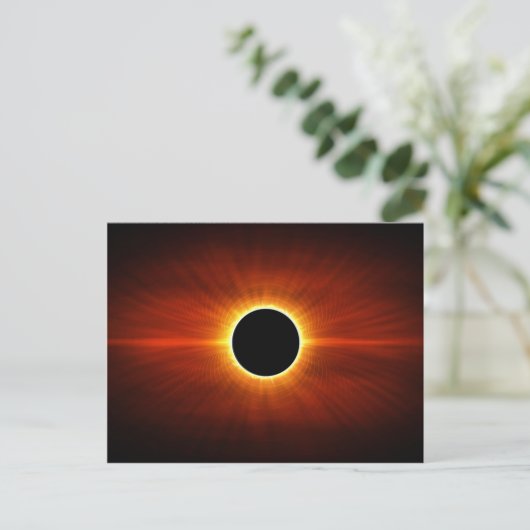 Sun Eclipse Postkarte (Stehend Vorderseite)