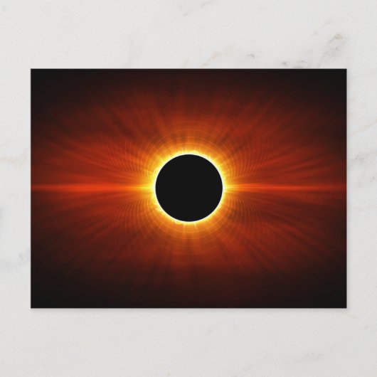 Sun Eclipse Postkarte (Vorderseite)