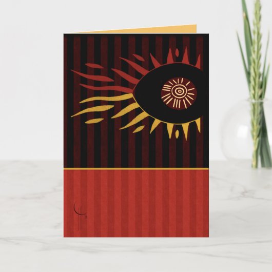 Sun eines Auges Karte (Vorderseite)