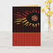 Sun eines Auges Karte (Gelbe Blume)